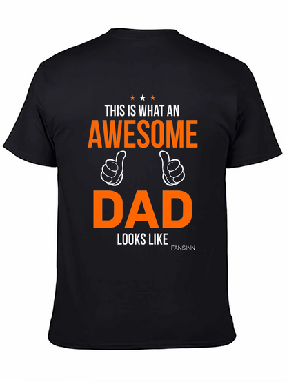 Camiseta Negra Awesome Dad
