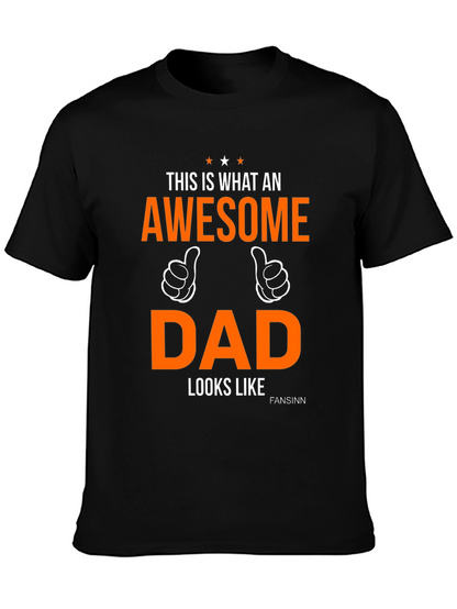 Camiseta Negra Awesome Dad