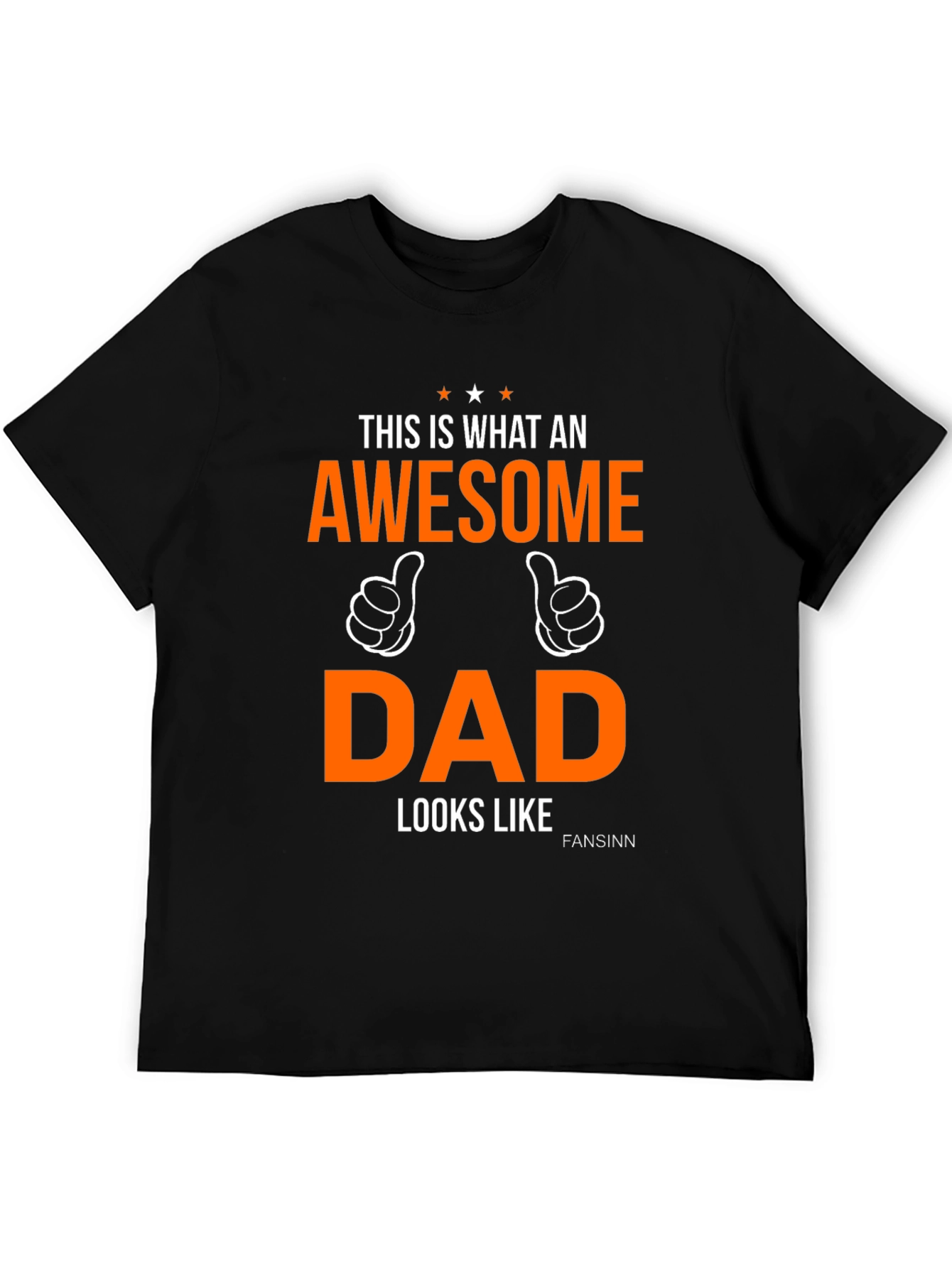 Camiseta Negra Awesome Dad