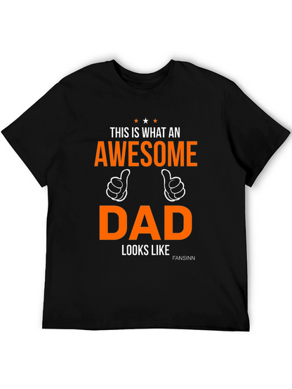 Camiseta Negra Awesome Dad