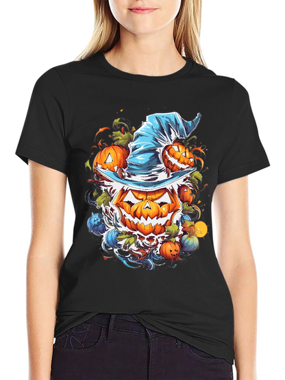 Camiseta Halloween Calabaza con Sombrero