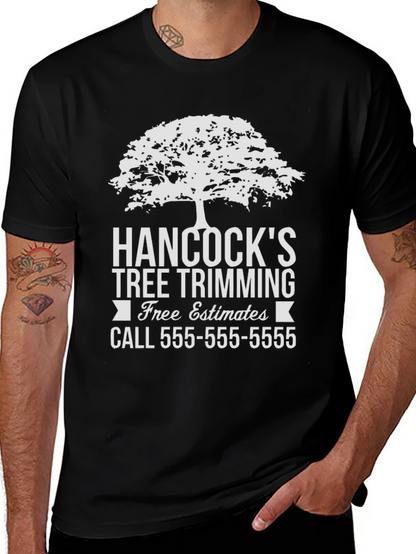 Camiseta Negra Hancocks Tree Trimming