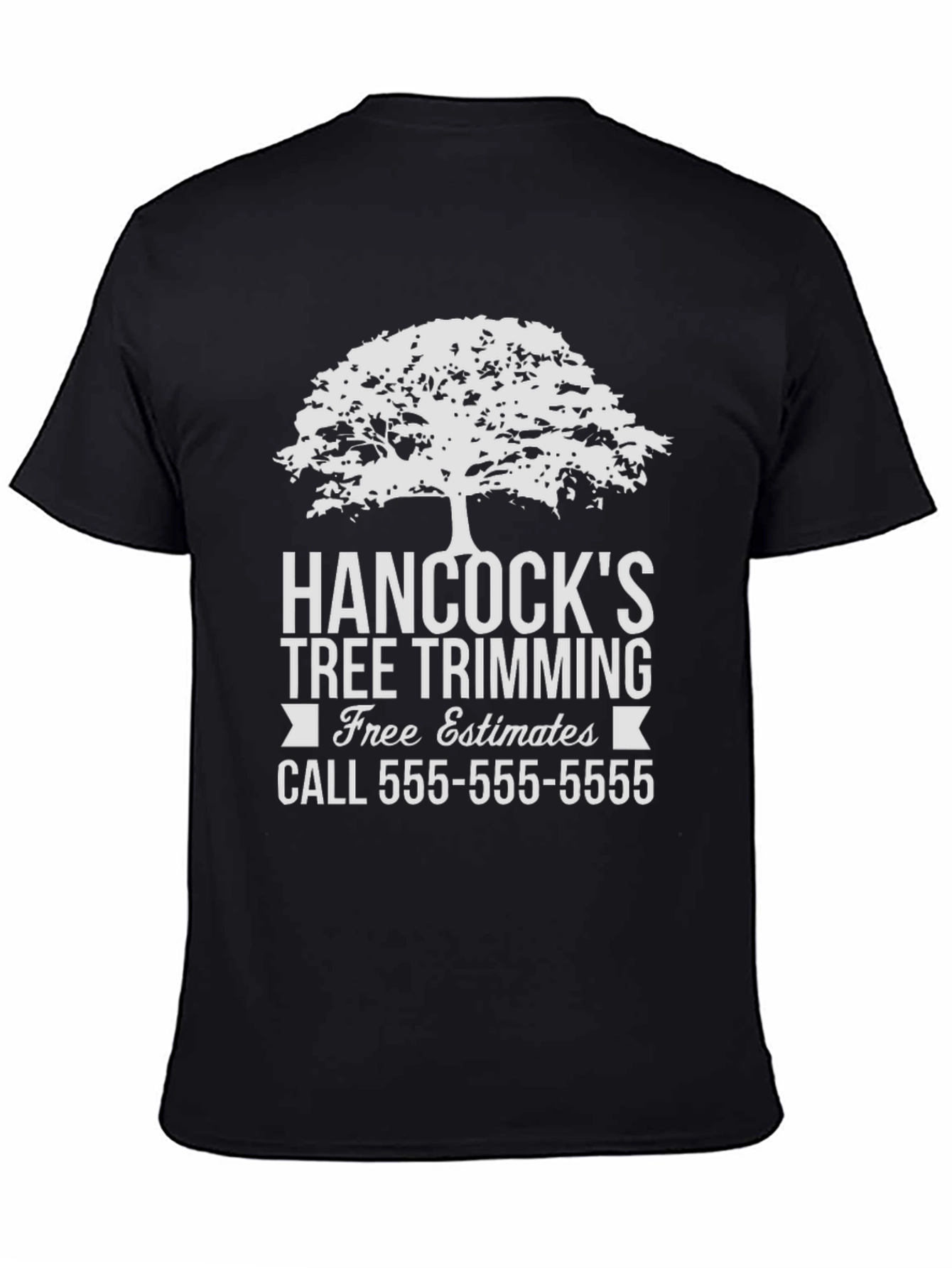 Camiseta Negra Hancocks Tree Trimming