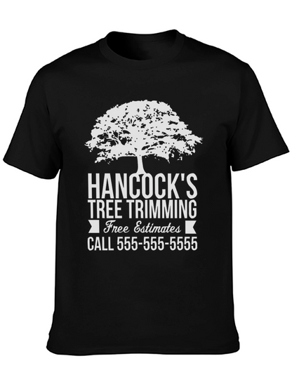 Camiseta Negra Hancocks Tree Trimming
