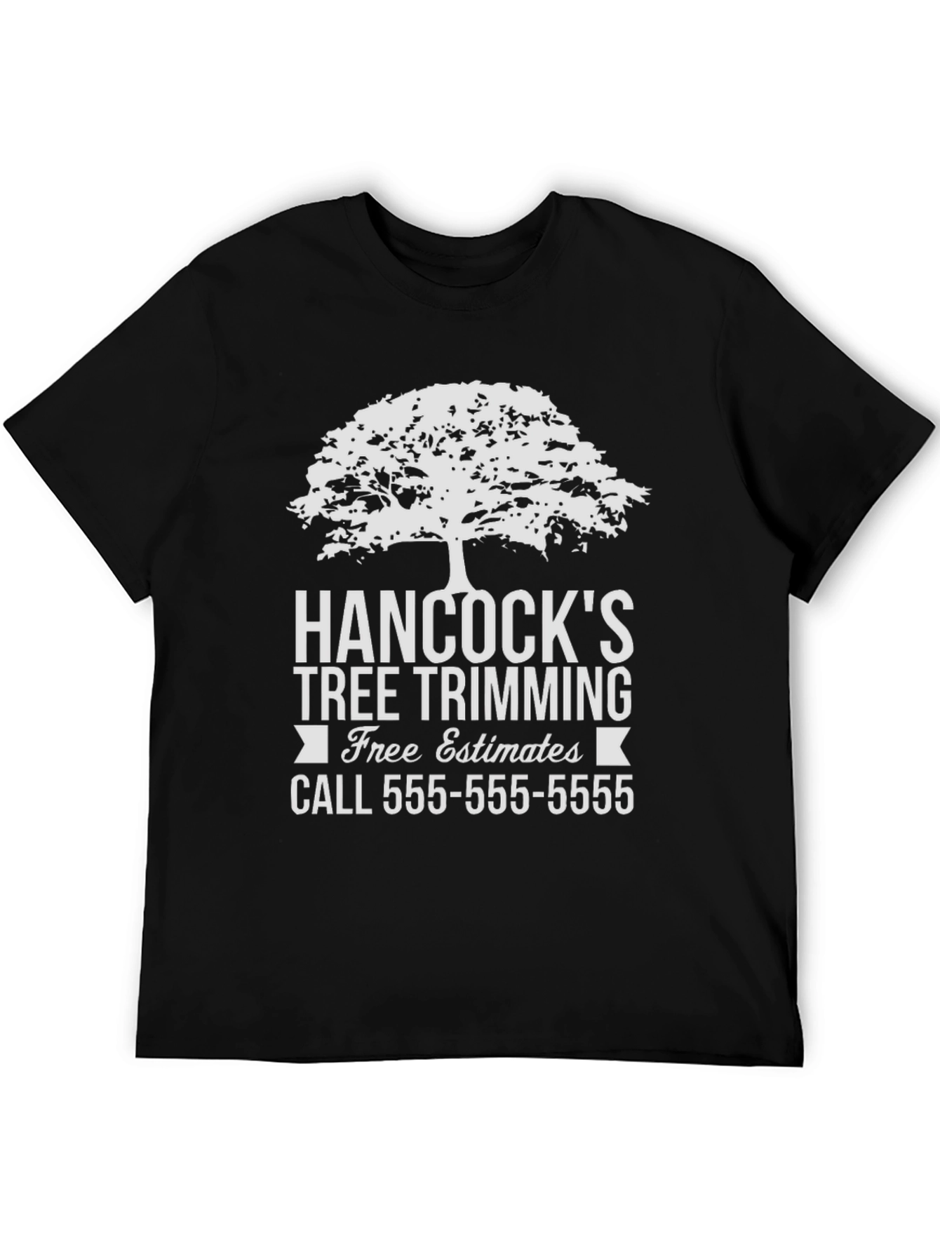 Camiseta Negra Hancocks Tree Trimming
