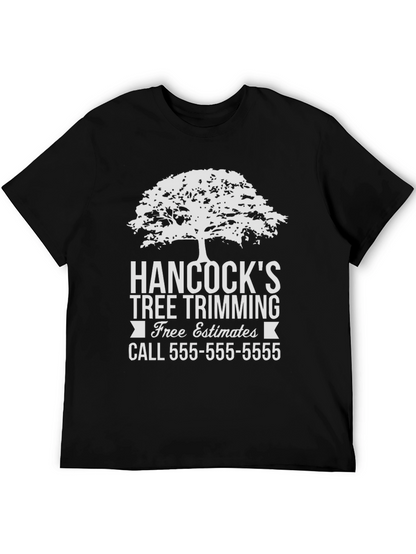 Camiseta Negra Hancocks Tree Trimming