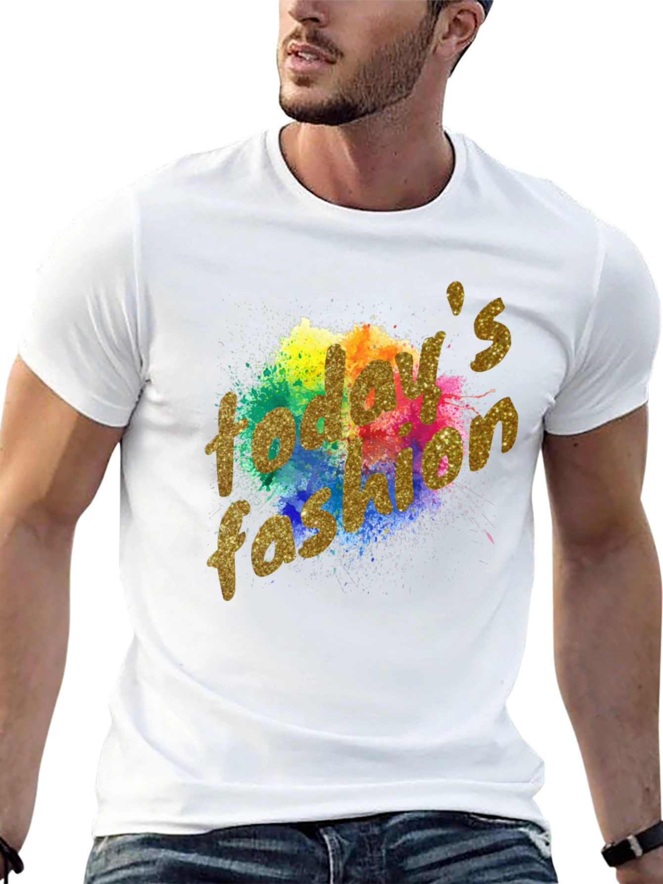 Camiseta Negra con Diseño Todays Fashion