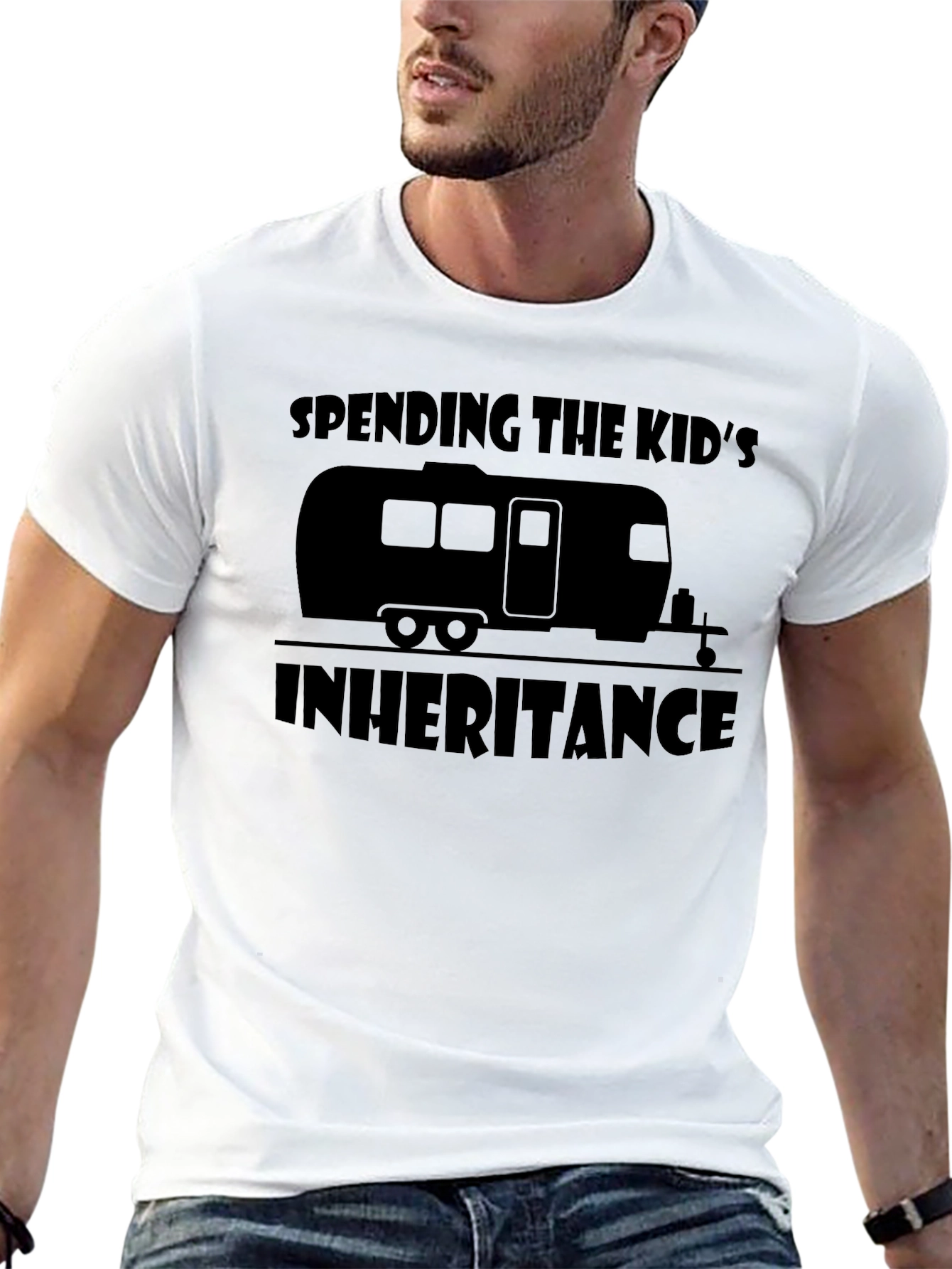 Camiseta Negra: Gastando la Herencia de los Niños