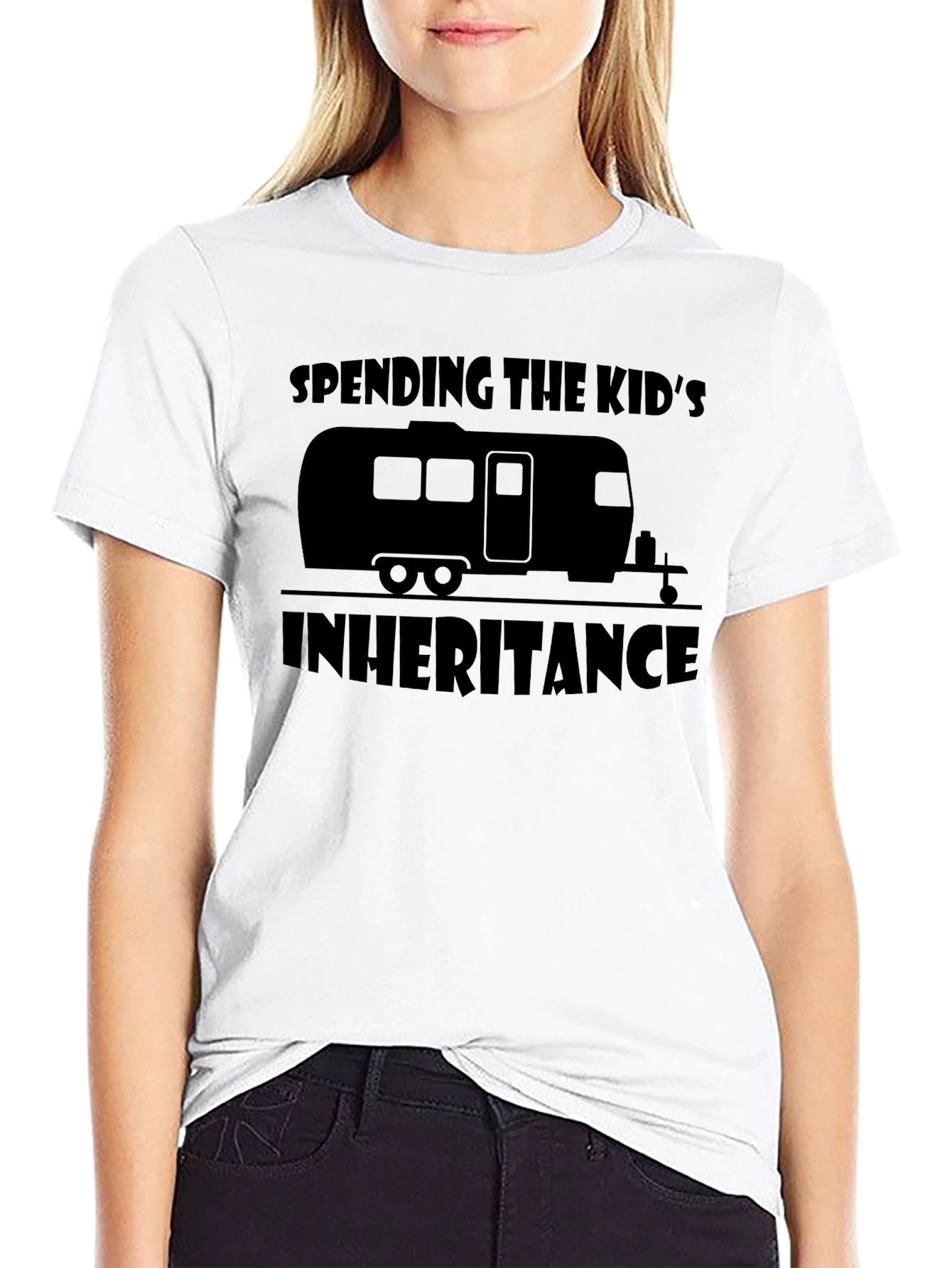 Camiseta Negra: Gastando la Herencia de los Niños