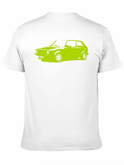 Camiseta Negra con Diseño de Coche Clásico