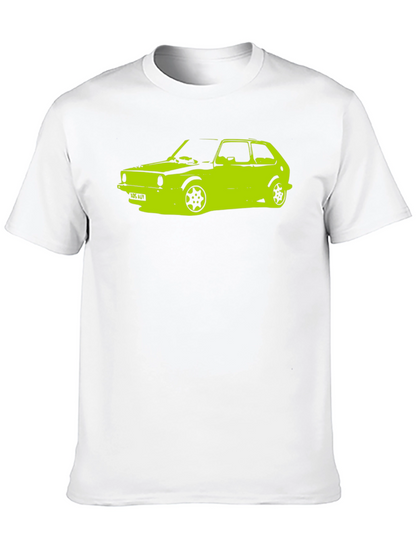 Camiseta Negra con Diseño de Coche Clásico