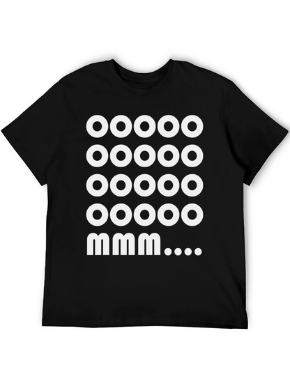 Camiseta Negra: Ooooo mmm... Diseño Divertido