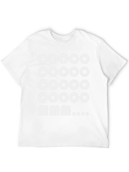 Camiseta Negra: Ooooo mmm... Diseño Divertido