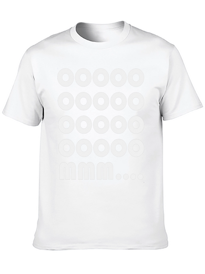 Camiseta Negra: Ooooo mmm... Diseño Divertido