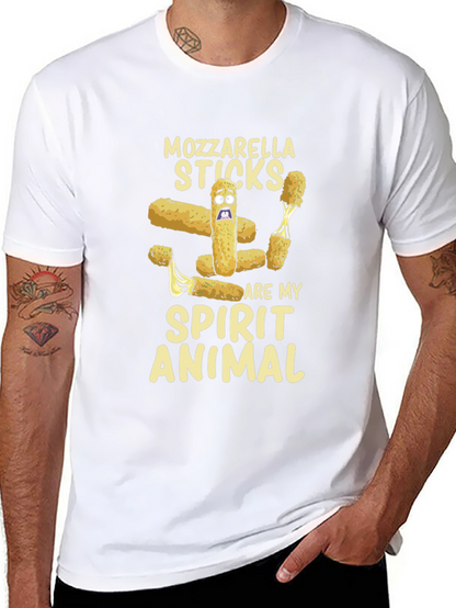 Camiseta Negra Mozzarella Sticks Spirit Animal