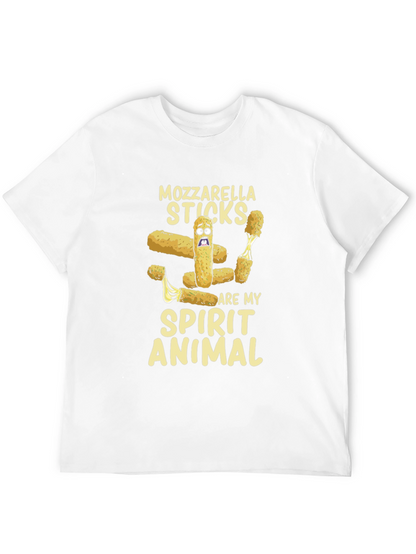 Camiseta Negra Mozzarella Sticks Spirit Animal