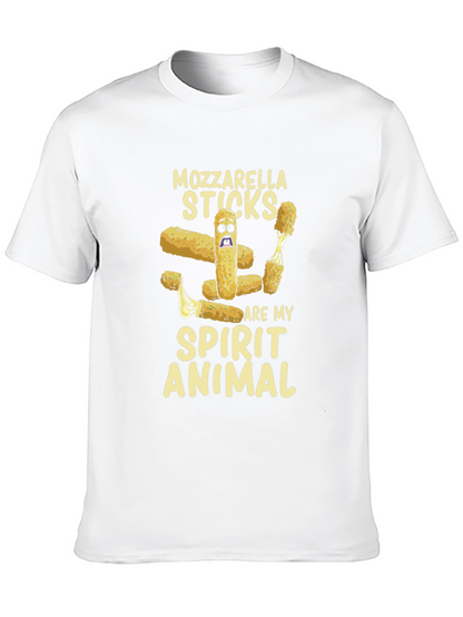 Camiseta Negra Mozzarella Sticks Spirit Animal