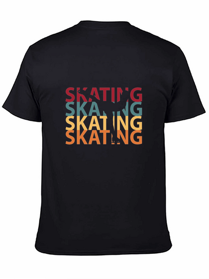 Camiseta Negra Patinaje Retro