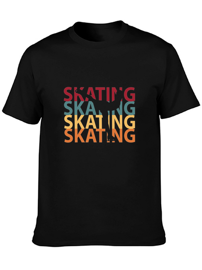 Camiseta Negra Patinaje Retro