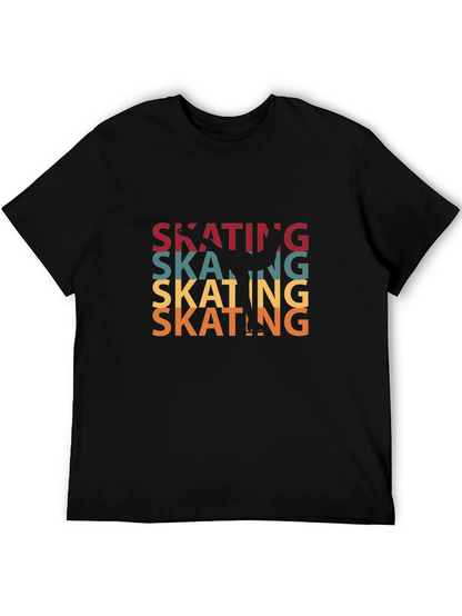 Camiseta Negra Patinaje Retro