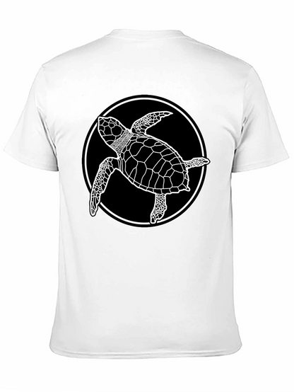 Camiseta Negra con Diseño de Tortuga Marina