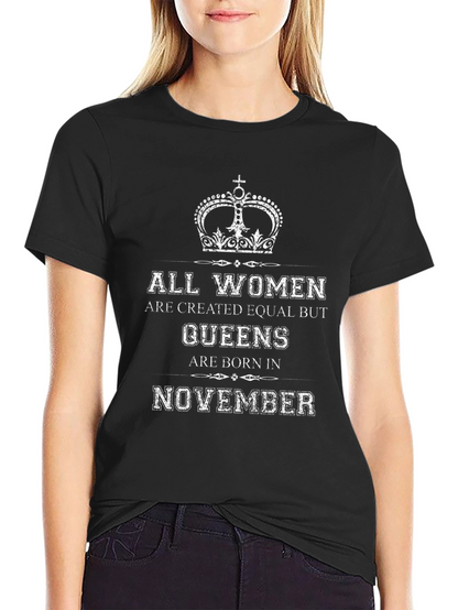 Camiseta para Mujer Nacida en Noviembre
