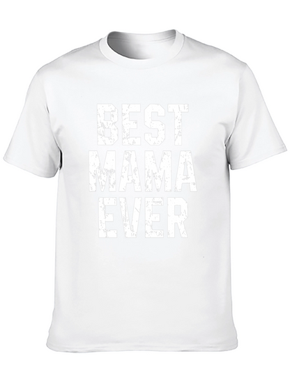 Camiseta Negra Best Mama Ever Estilo Grunge
