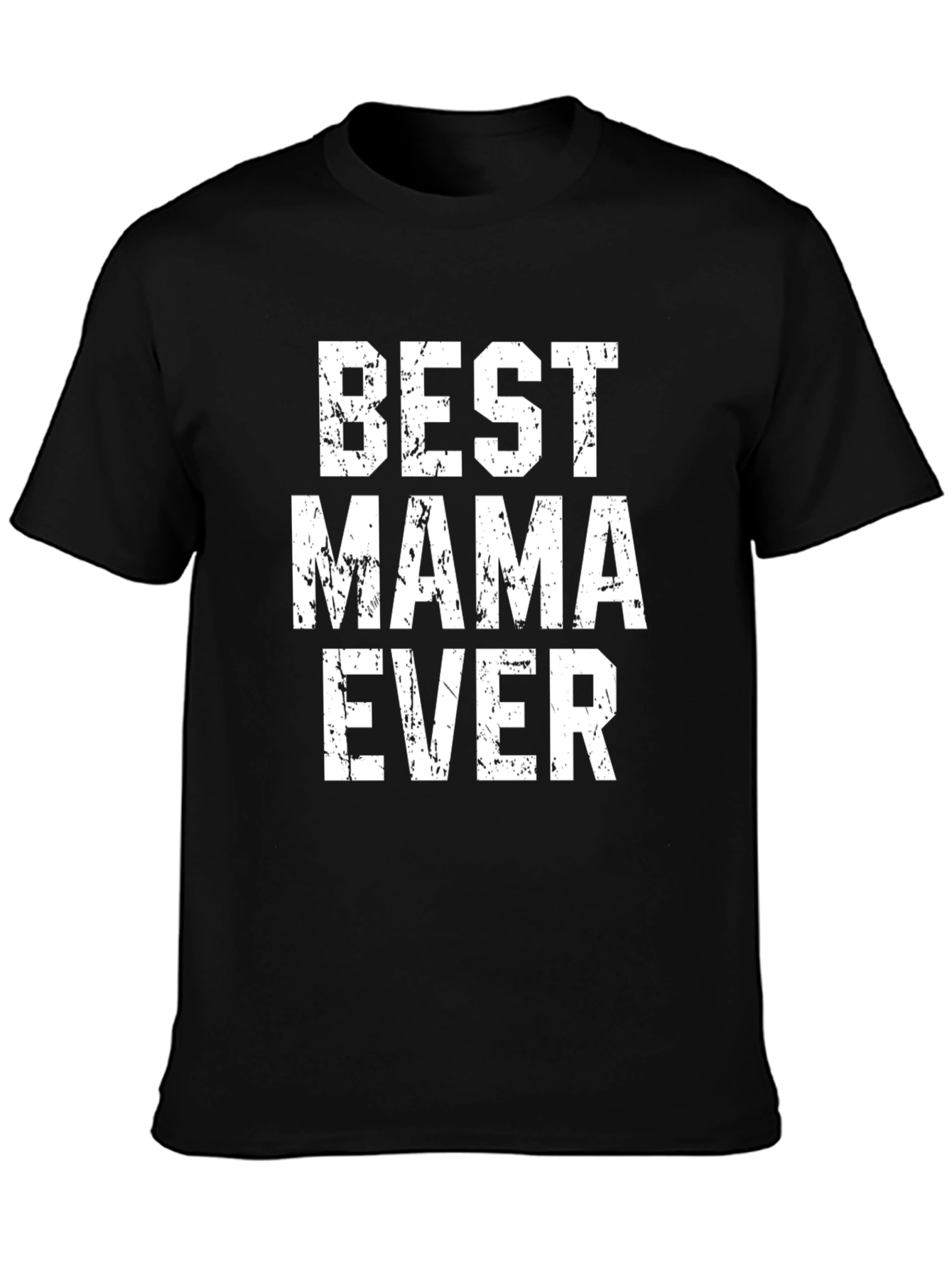 Camiseta Negra Best Mama Ever Estilo Grunge