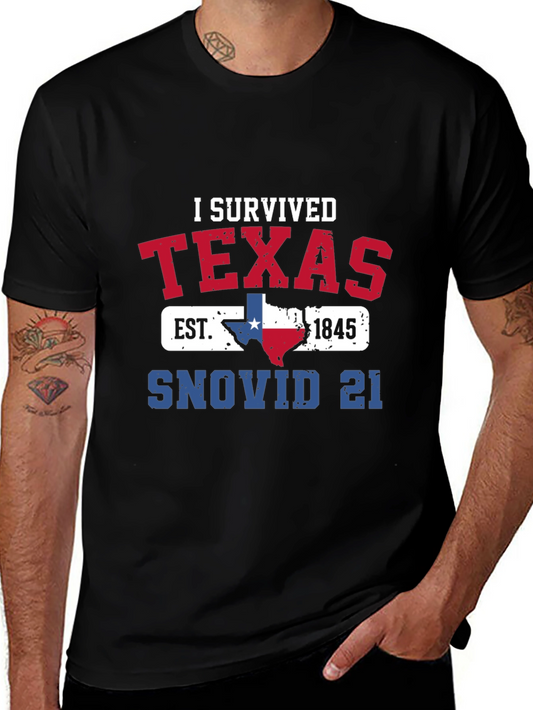 Camiseta Texas Sobreviví SNOVID 21 - Diseño Único