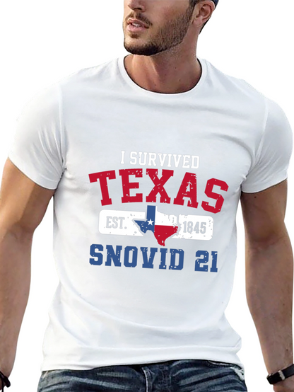 Camiseta Texas Sobreviví SNOVID 21 - Diseño Único