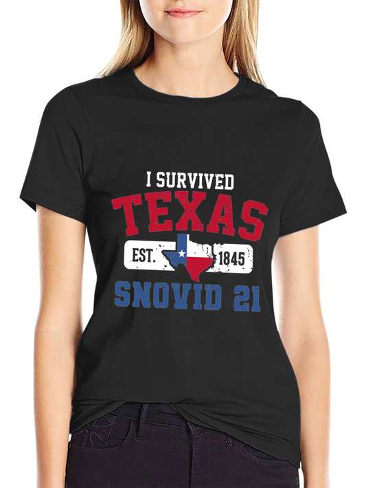 Camiseta Texas Sobreviví SNOVID 21 - Diseño Único