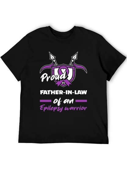 Camiseta Hombre: Padre Orgulloso Guerrero Epilepsia