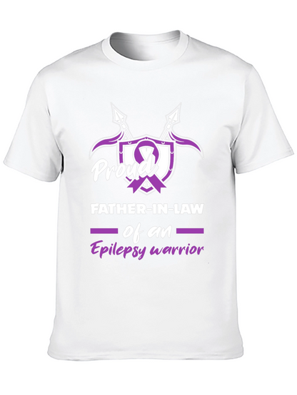 Camiseta Hombre: Padre Orgulloso Guerrero Epilepsia