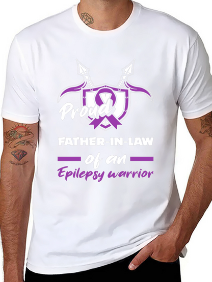 Camiseta Hombre: Padre Orgulloso Guerrero Epilepsia