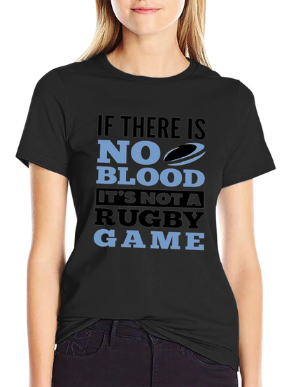 Camiseta Negra Rugby: Sin Sangre No Hay Juego