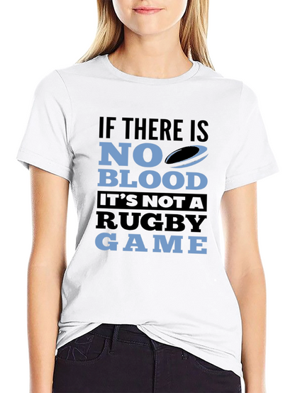 Camiseta Negra Rugby: Sin Sangre No Hay Juego