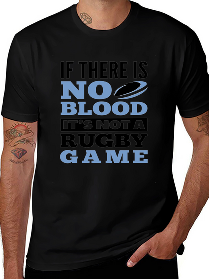 Camiseta Negra Rugby: Sin Sangre No Hay Juego