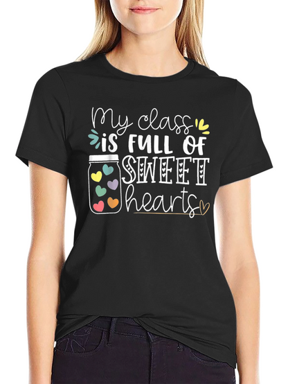 Camiseta Negra My Class is Full of Sweethearts