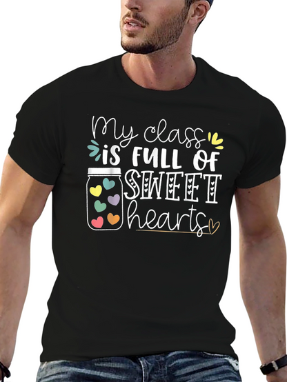 Camiseta Negra My Class is Full of Sweethearts