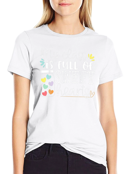 Camiseta Negra My Class is Full of Sweethearts