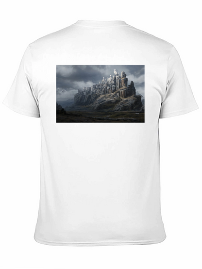 Camiseta Negra Fortaleza Fantasía