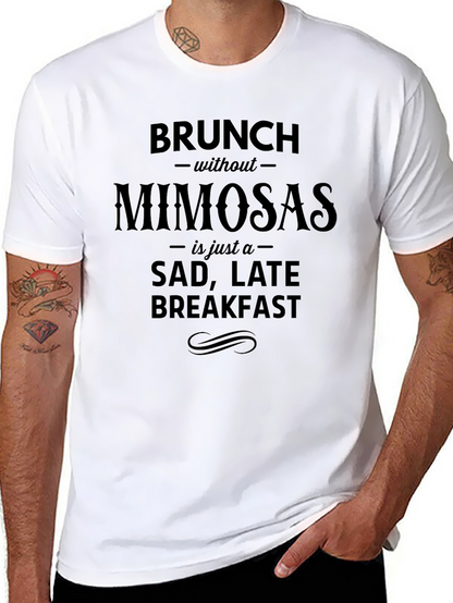 Camiseta Negra Brunch sin Mimosas - Humor