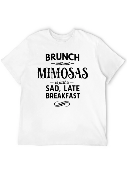 Camiseta Negra Brunch sin Mimosas - Humor