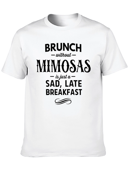 Camiseta Negra Brunch sin Mimosas - Humor
