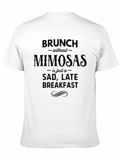 Camiseta Negra Brunch sin Mimosas - Humor
