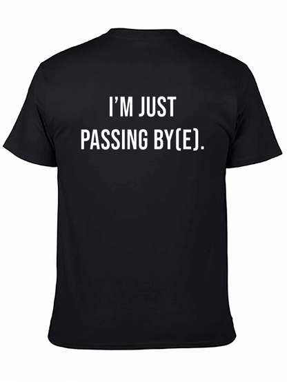 Camiseta Negra Passing By(E) - Humor y Estilo