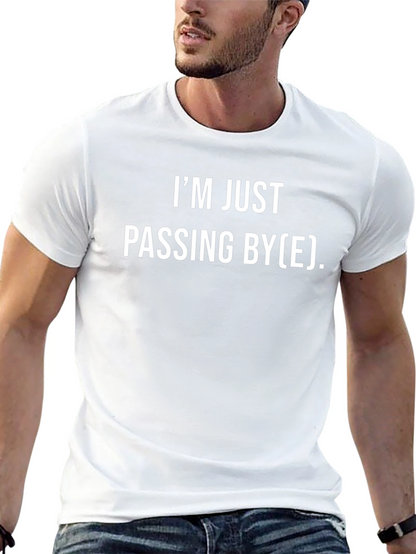 Camiseta Negra Passing By(E) - Humor y Estilo