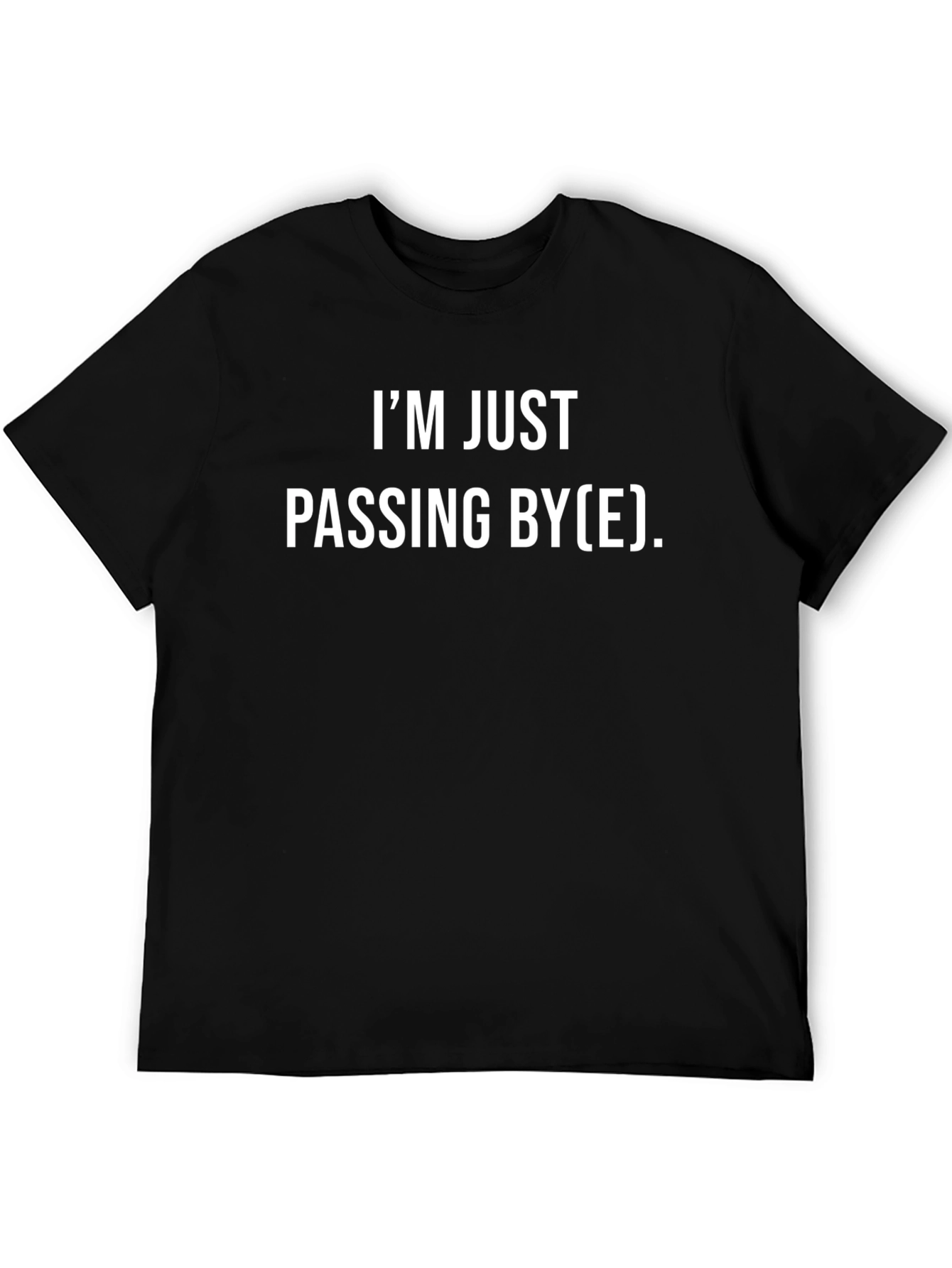 Camiseta Negra Passing By(E) - Humor y Estilo