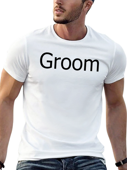 Camiseta Negra Groom para Hombre