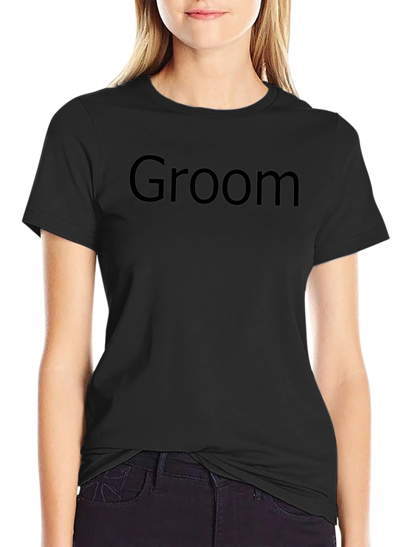 Camiseta Negra Groom para Hombre
